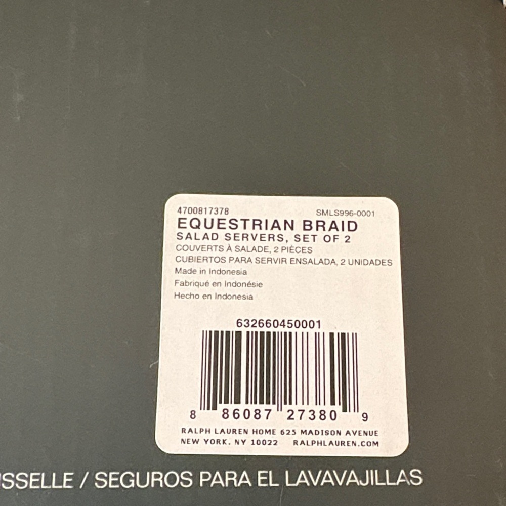 Brand New Ralph Lauren Silver Salad Servers Set No Longer Sold in Stores! - Picture 5 of 9